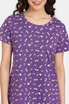 Rosaline Mystic Town Knit Cotton Top (Pack of 2) - Purple Yellow — thumbnail 11